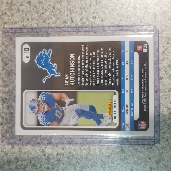 4 card Aidan Hutchinson rc lot. - Picture 10 of 10